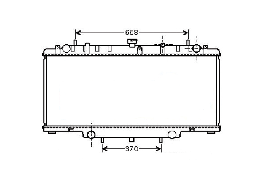 RADIATEUR D'EAU TOYOTA KINGA : KJ-15244